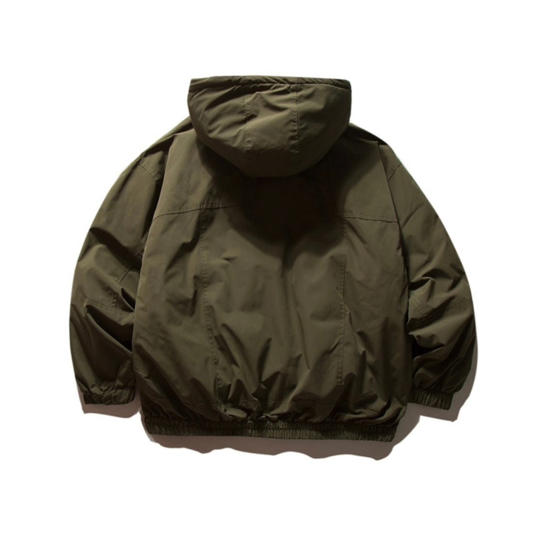 ホワイトダウン　ミニマル　フードジャケット　N945