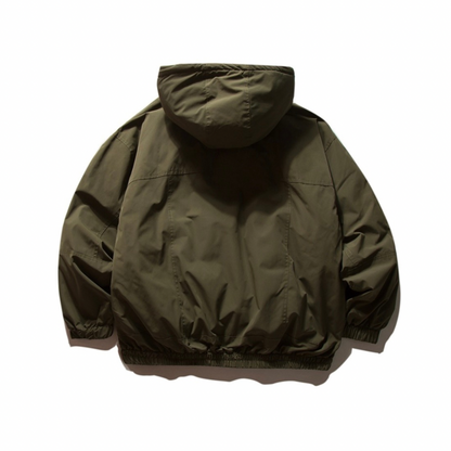 ホワイトダウン　ミニマル　フードジャケット　N945