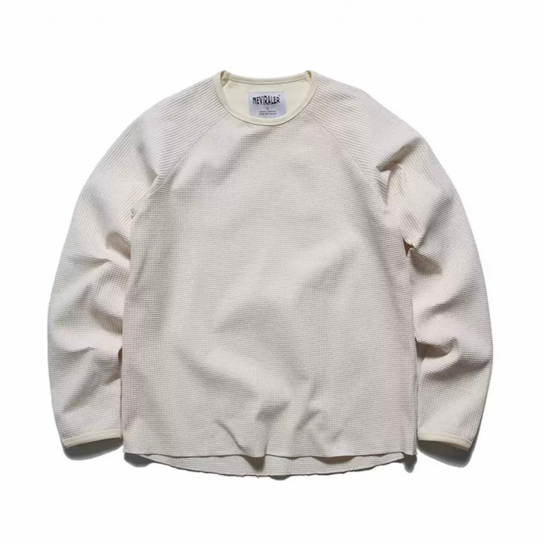 Quick-Dry Waffle Long-Sleeve T-shirt N1232 オフホワイト