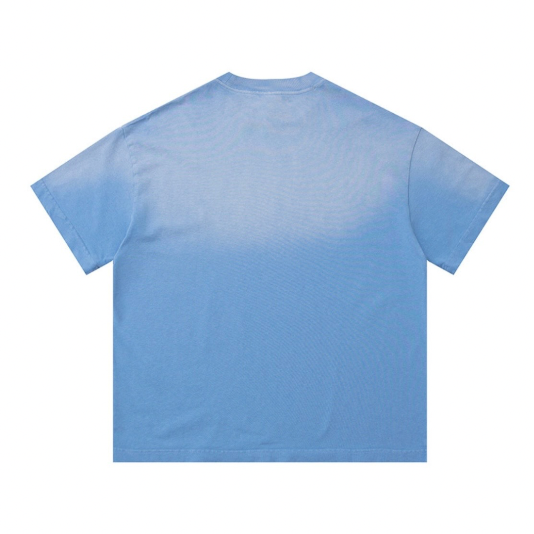 フェードブルー　カレッジ　Tシャツ　N1465