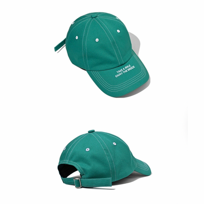 ブリム　ロゴプリント　キャップ　N1302