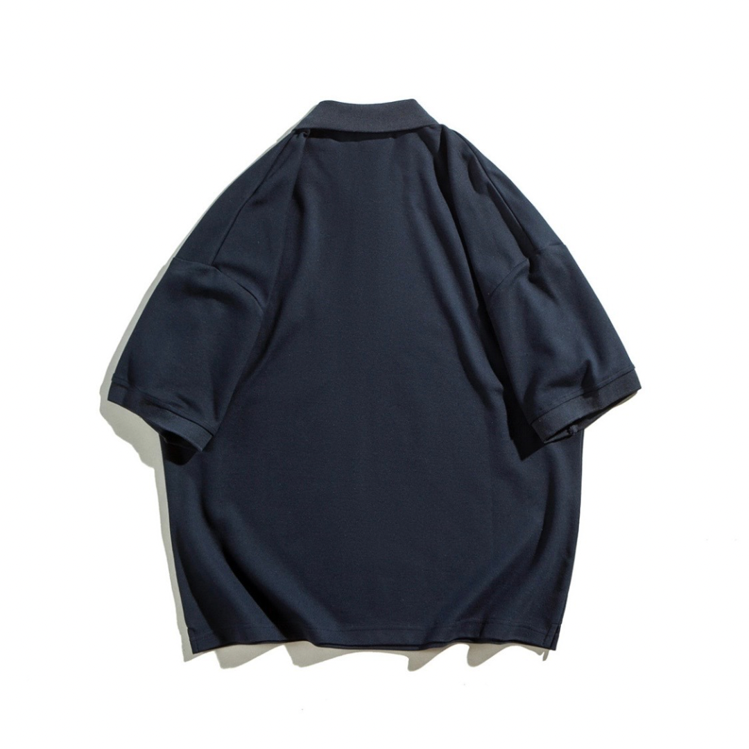 コットンポリ　ワイド　ポロシャツ　N1365