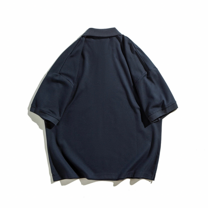 コットンポリ　ワイド　ポロシャツ　N1365
