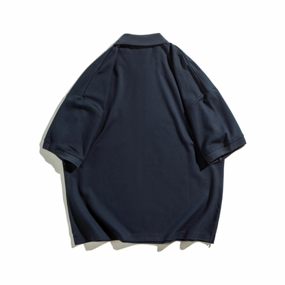 Cotton polyester wide polo shirt N400