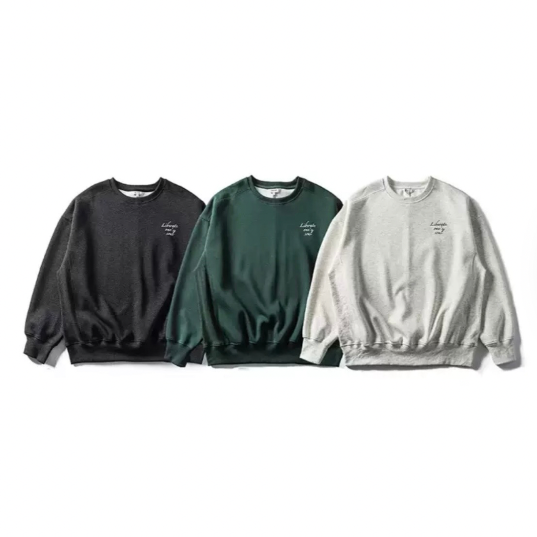 レターロゴ　クルーネックスウェット　N1225