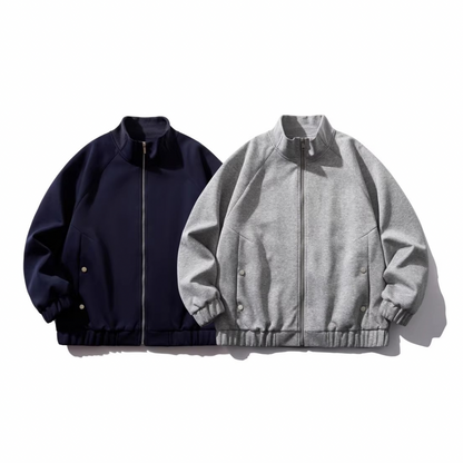 コットンポリエステル　スタンドカラージャケット　N1067