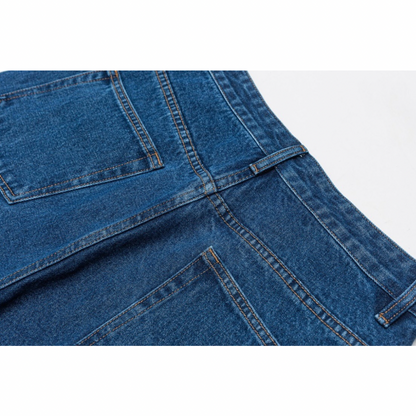 ブルーウォッシュ　デニム　スタンダートパンツ　N1055