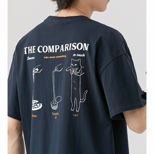 【THE COMPARISON】CAT　プリントTシャツ　N436