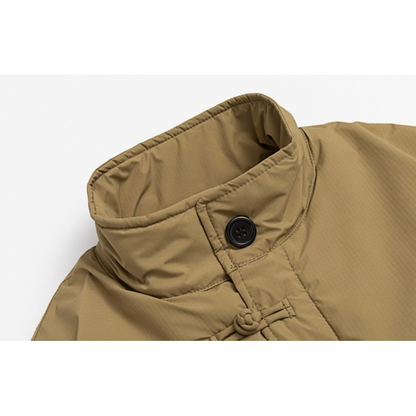 パテッド　チャイナボタン　スタンドカラージャケット　N981