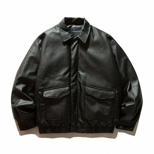 ダウンライナー　PUレザー　フライトジャケット　N816