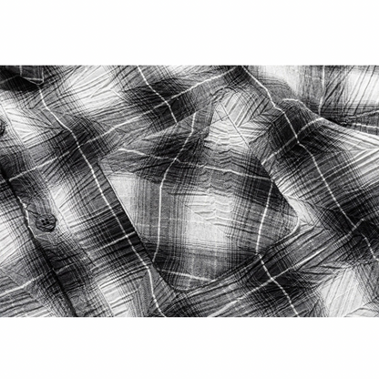 ウィンクルコットンPE　チェック　シャツ　N1215