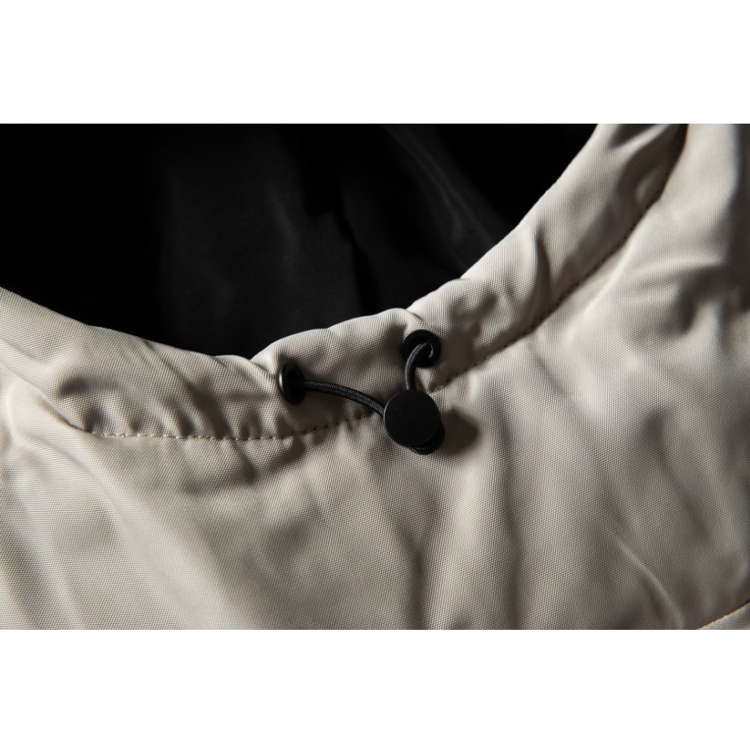 フリースライナー　バイカラー　フードジャケット　N896