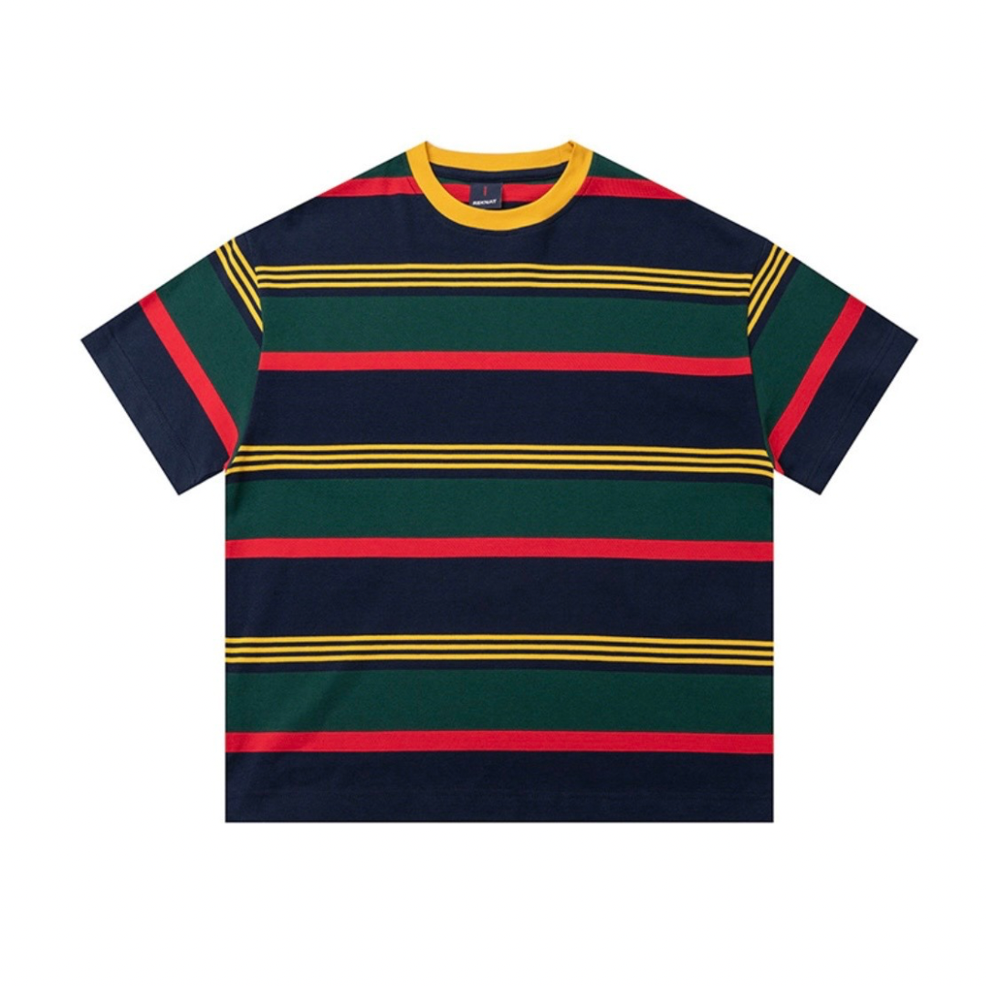 マルチカラー　ボーダーTシャツ　N1464