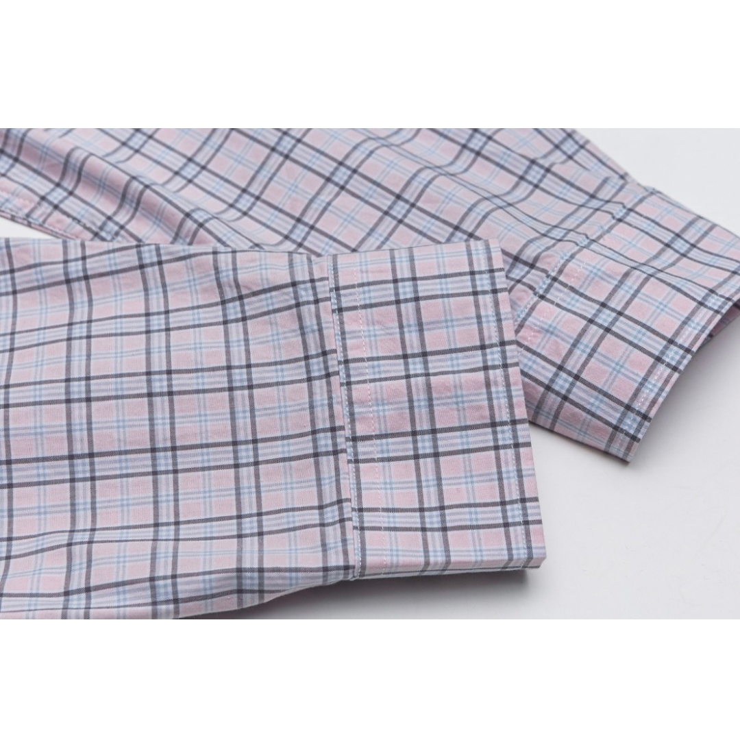 グラフチェック　ブロードシャツ　N1054