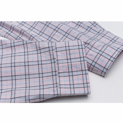 グラフチェック　ブロードシャツ　N1054