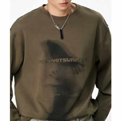 アウトフォーカス　長袖Tシャツ　　N1430