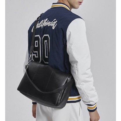 ２WAY　PUレザー　パネルステッチ　ショルダーバッグ　N1201