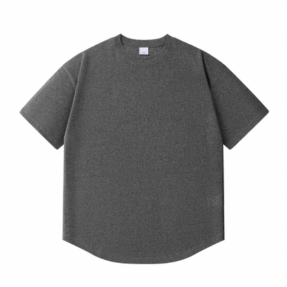 速乾ポリエステル　ラウンドヘム　ニットTシャツ　N1538