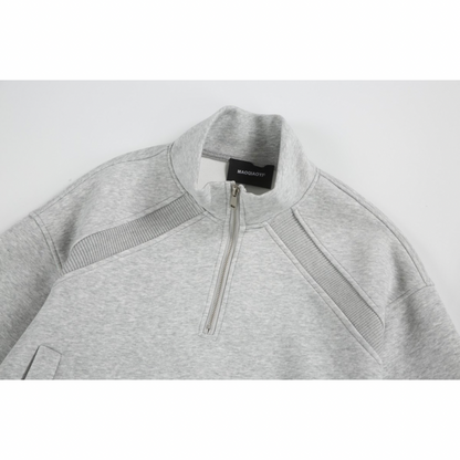 ショルダーライン　ハーフジップ　スウェット　N1265