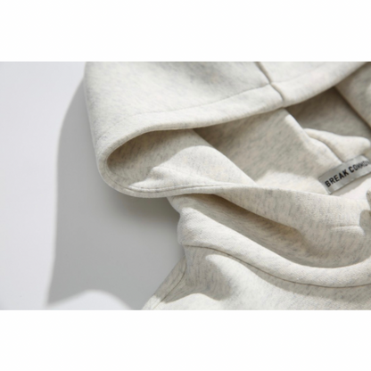 ハーフボタン　スウェット　フードプルオーバー　N1069