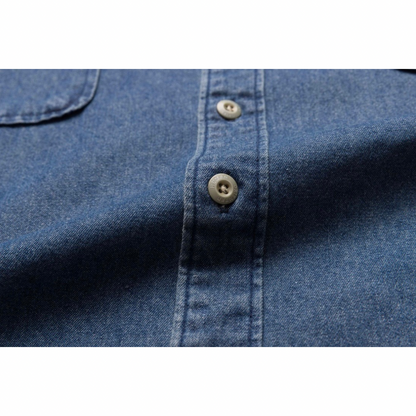 ウォッシュデニム　ワークシャツ　N989