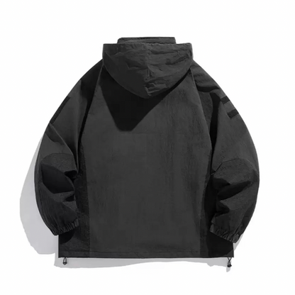 コットンナイロン　ミリタリー　フード付き　シェルジャケット　N1211