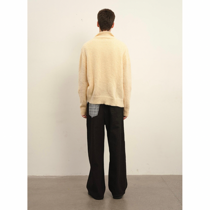 ブークレ　ハーフジップ　ニット　N931