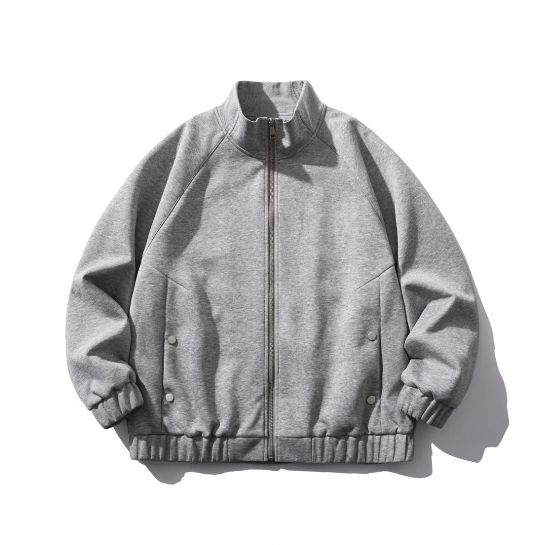 コットンポリエステル　スタンドカラージャケット　N1067