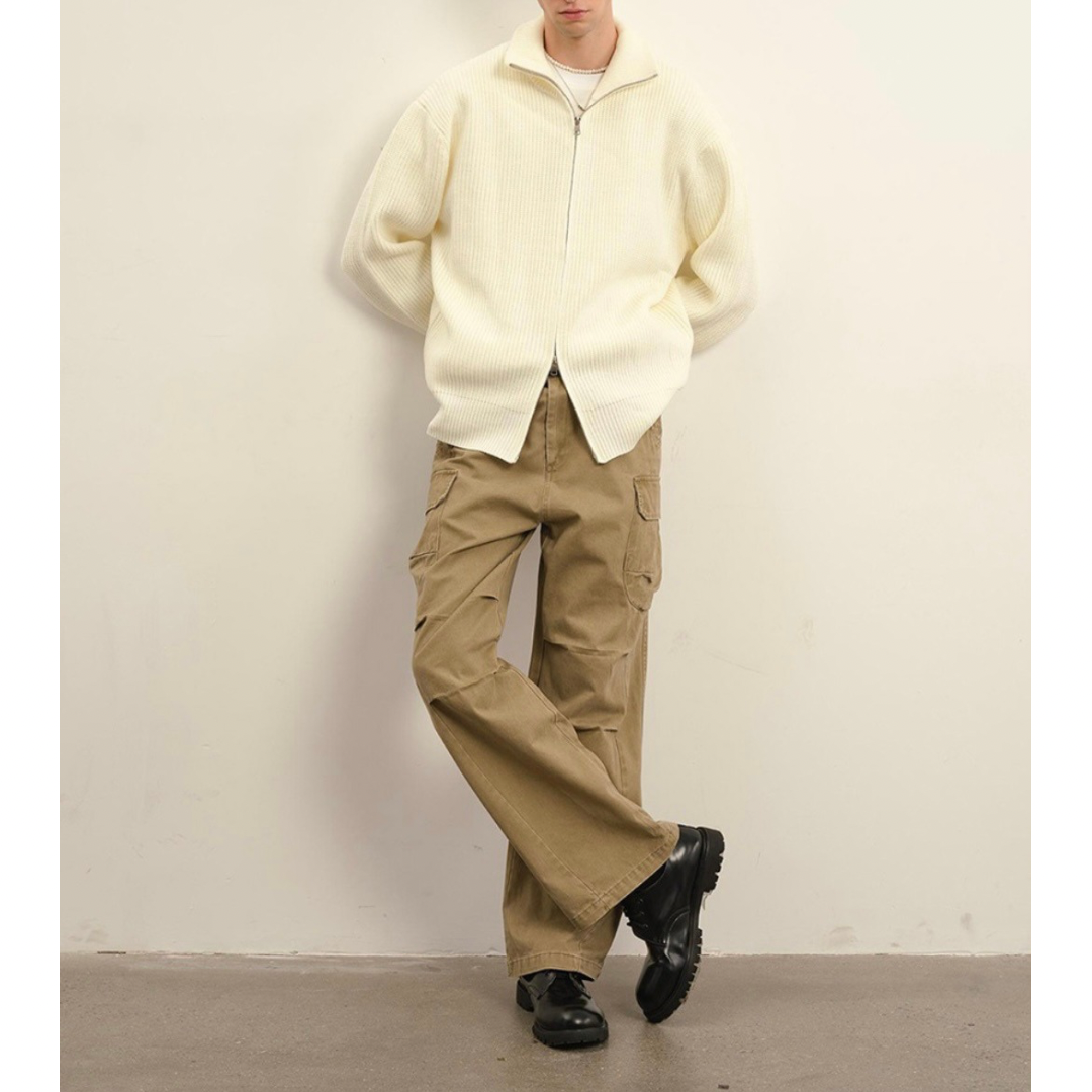 ドライバーズニット ジップアップ カーディガン　N930