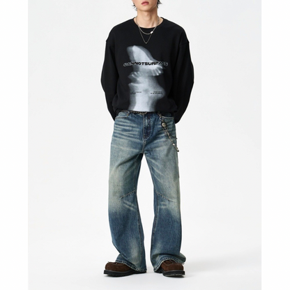 アウトフォーカス　長袖Tシャツ　　N1430