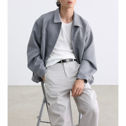 テックウール ジップアップ ジャケット　N934