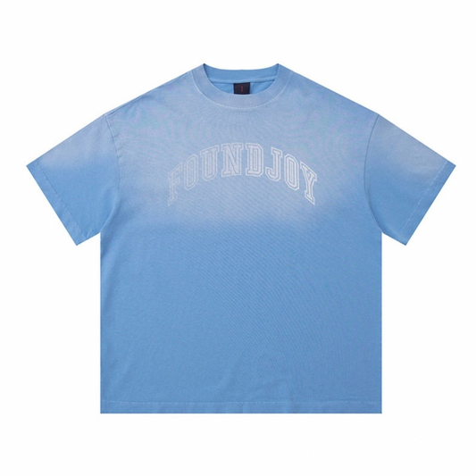 フェードブルー　カレッジ　Tシャツ　N1465
