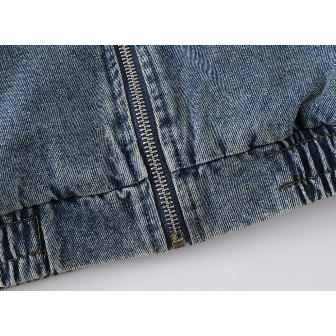 ライナーキルティング　ウォッシュデニム　ジップジャケット　N890