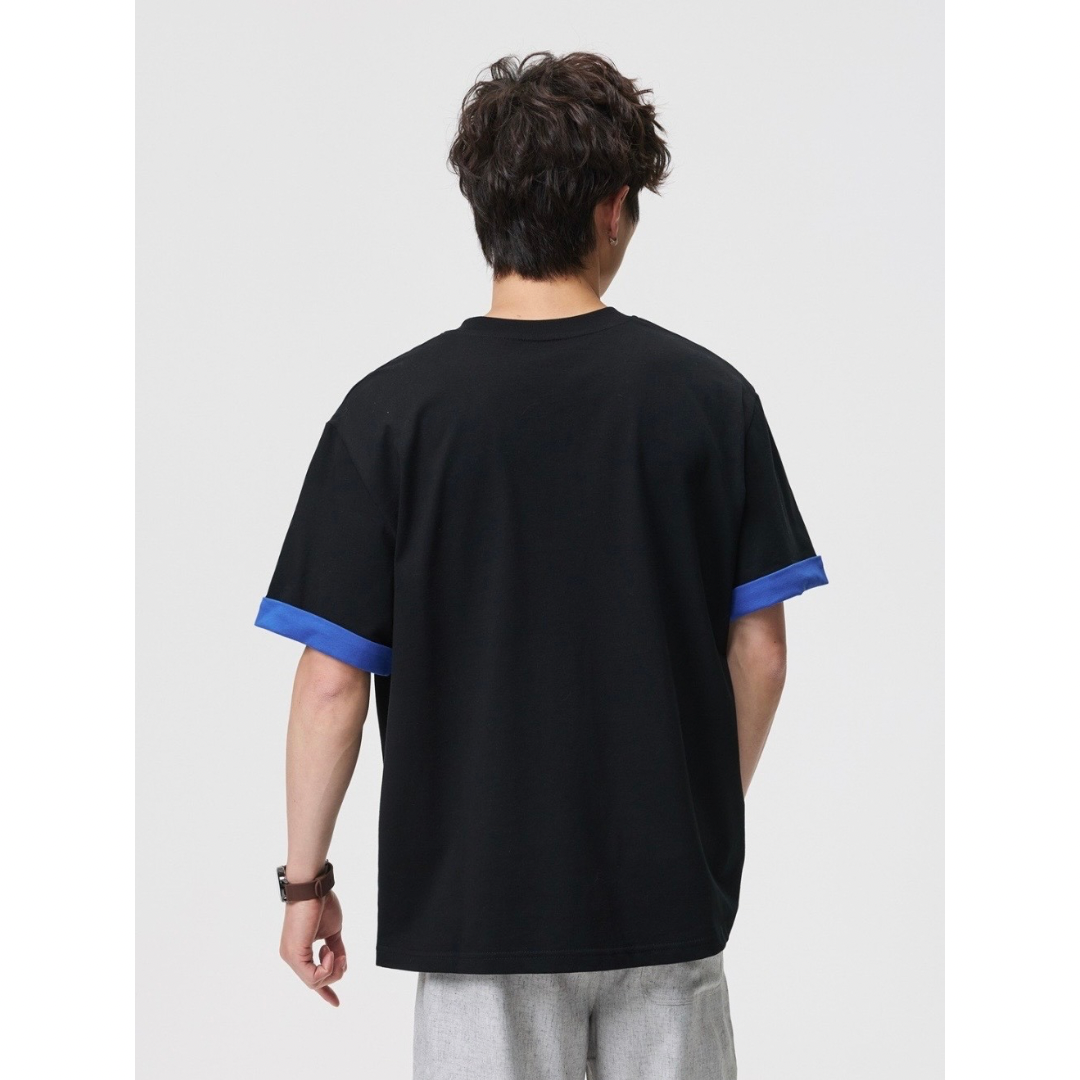 ブルーレイヤード　ヘンリーネック　Tシャツ　N1552