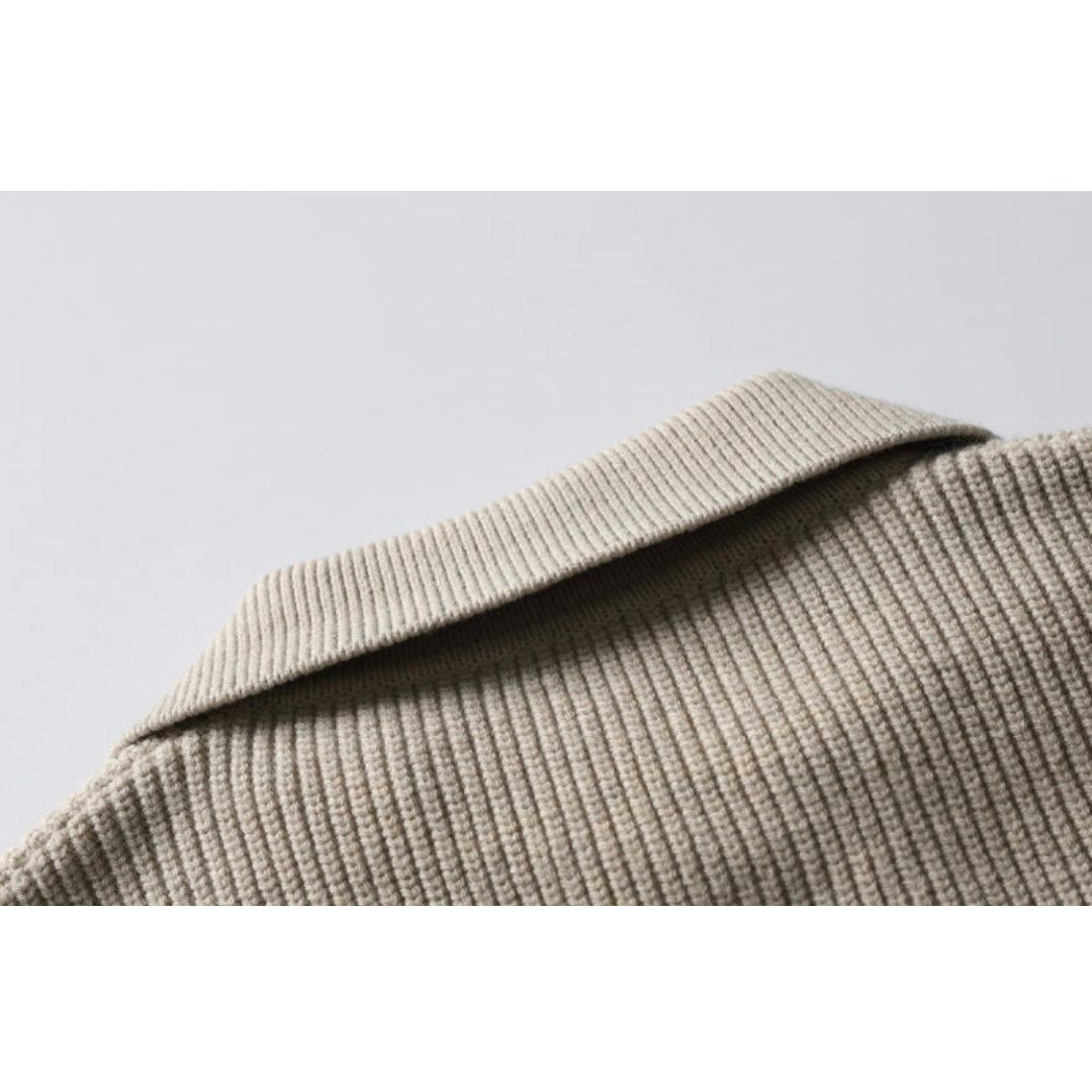 ポロカラー　リブニット　N987