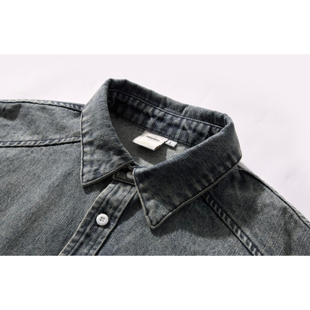 フェードデニム　レギュラーシャツ　N1068