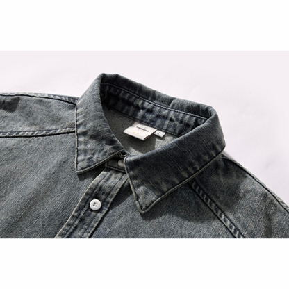 フェードデニム　レギュラーシャツ　N1068