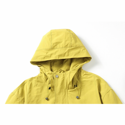 コットンナイロン　フードジャケット　N1221