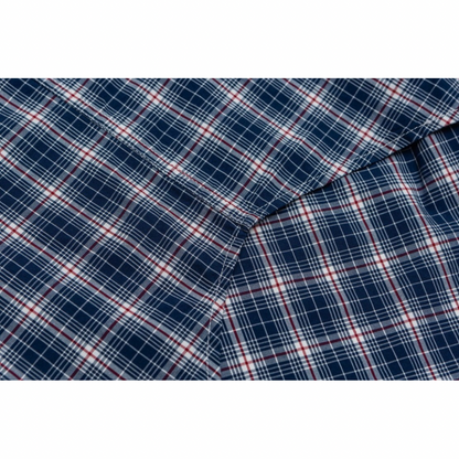 マイクロブルーチェック　ブロードシャツ　N1053