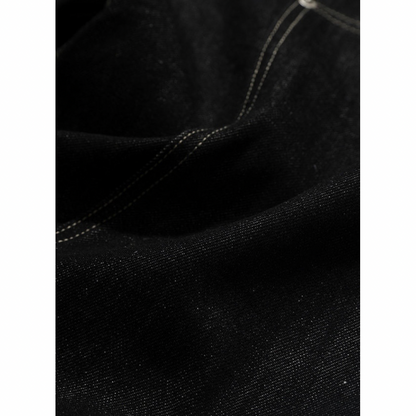 ダブルニー　ブラックデニム　ワイドストレートパンツ　N1204