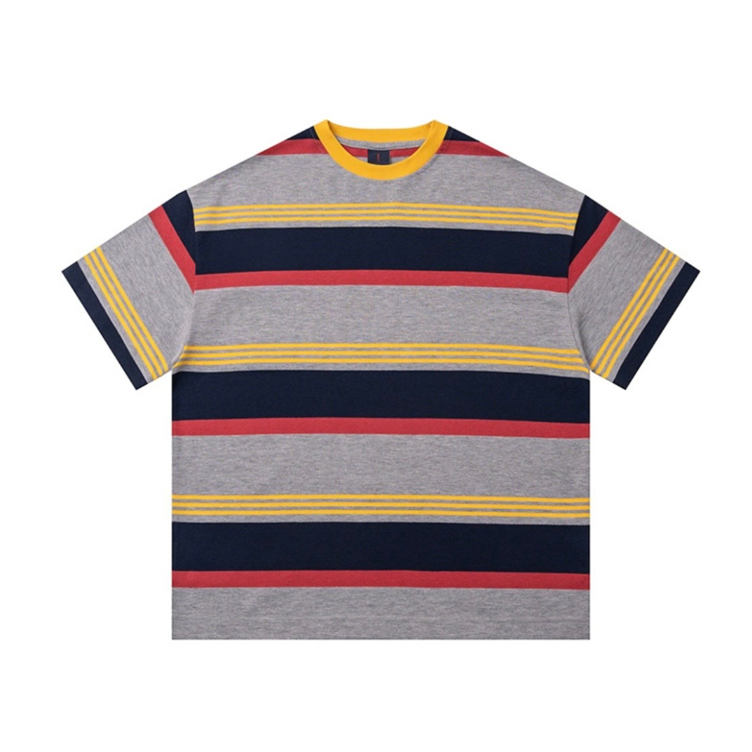 マルチカラー　ボーダーTシャツ　N1464