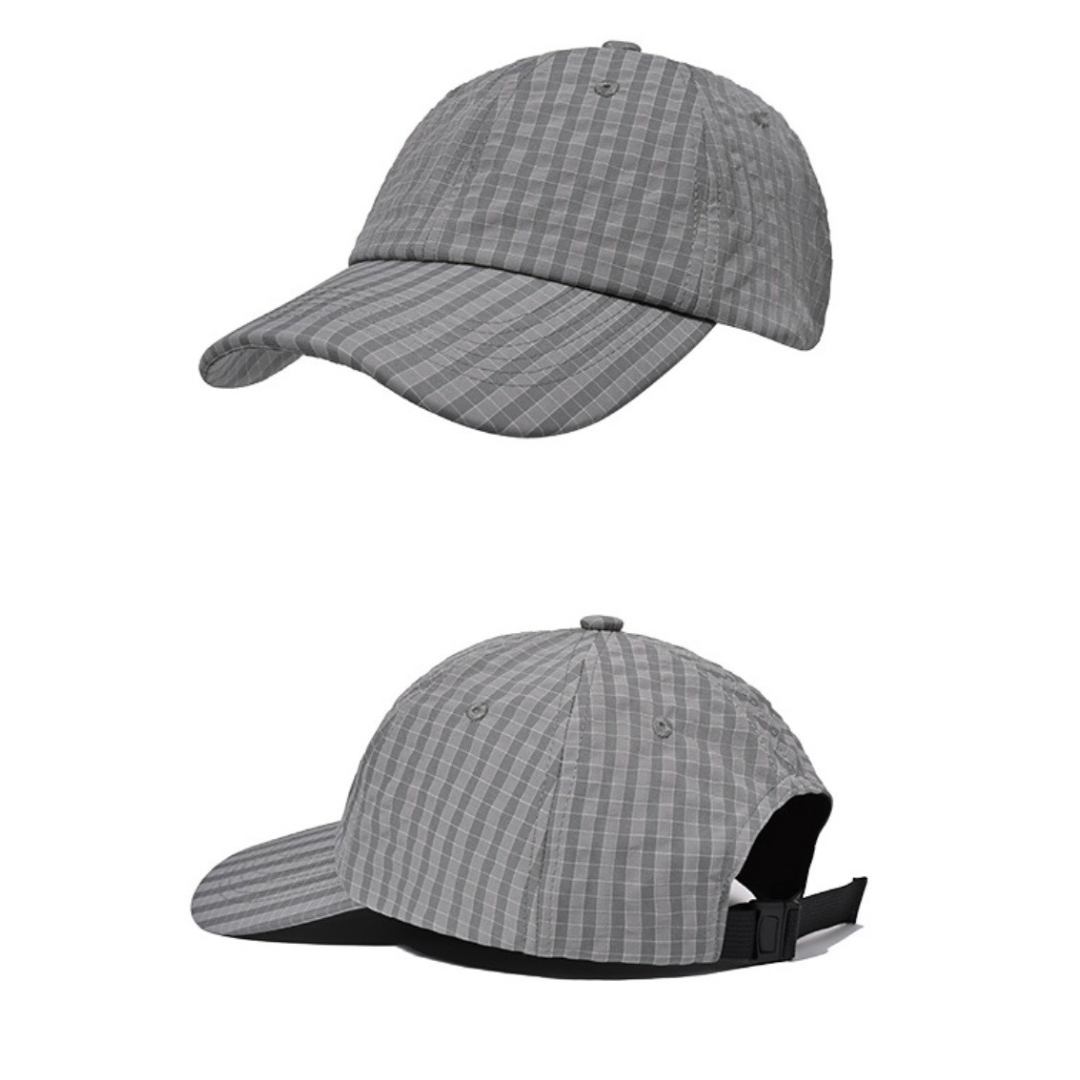 ナイロン　レトロチェック　キャップ　N1312