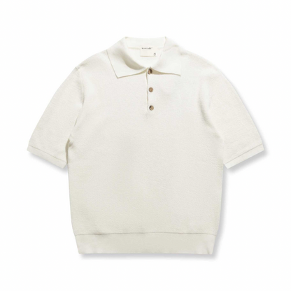 ワッフルニット　ポロシャツ　N359