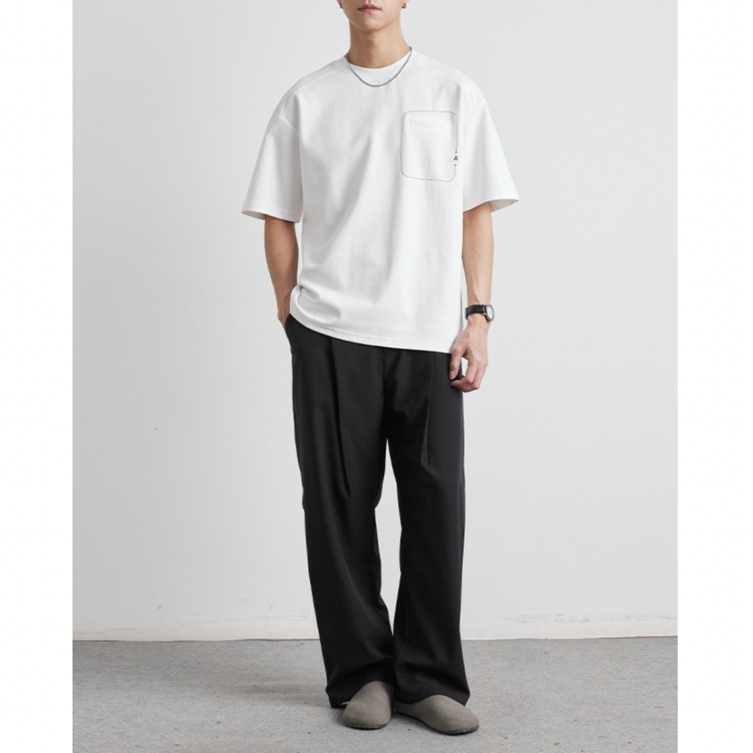 ラインポケット　コットンポリ　Tシャツ　　N1455