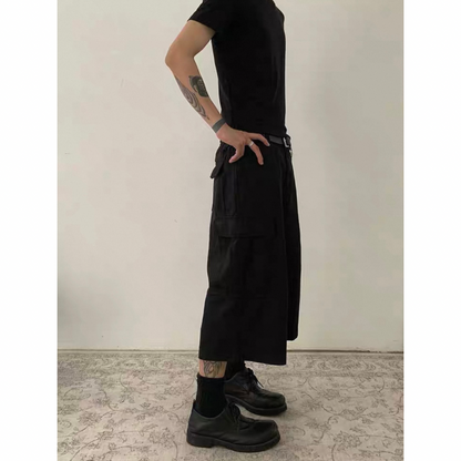 ミニヘリンボーン ワイド クロップドパンツN510