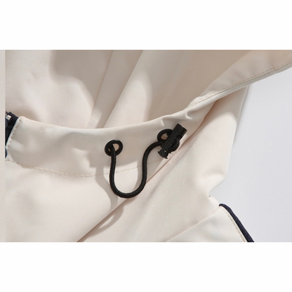 バイカラー　ポリエステル　フードジャケット　N1284