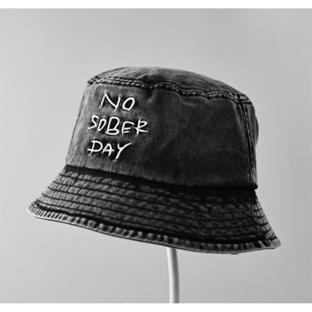 【NO SOBER DAY】エンブロイダリー　バケットハット　N481