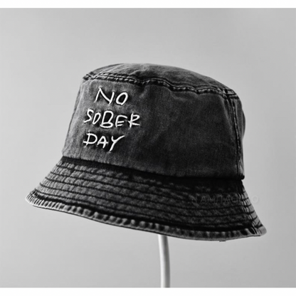 【NO SOBER DAY】エンブロイダリー　バケットハット　N481