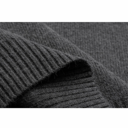 リブニット　クルーネック　カーディガン　N984