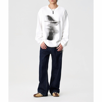 アウトフォーカス　長袖Tシャツ　　N1430